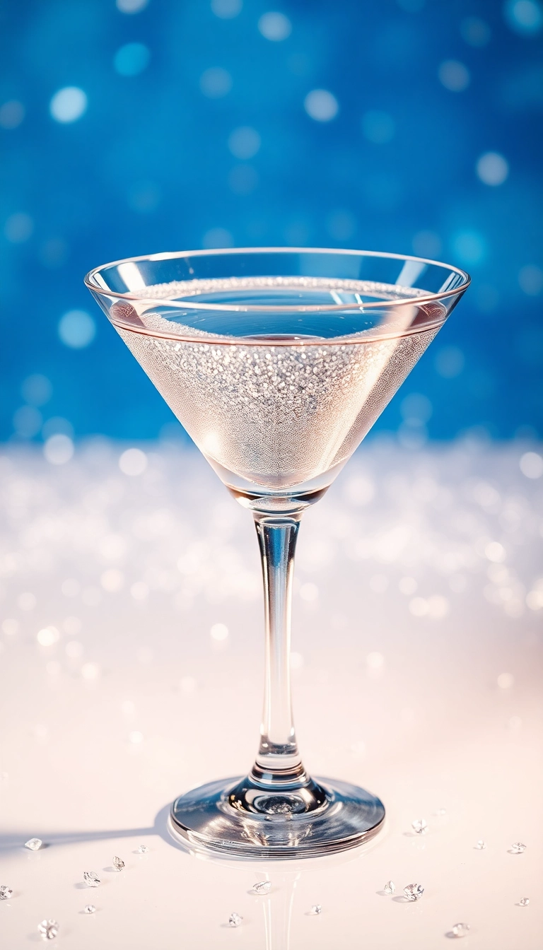 HD iPhone AI Glamorous Cocktail Glass Appealing Background Copyright-Free Stock Image